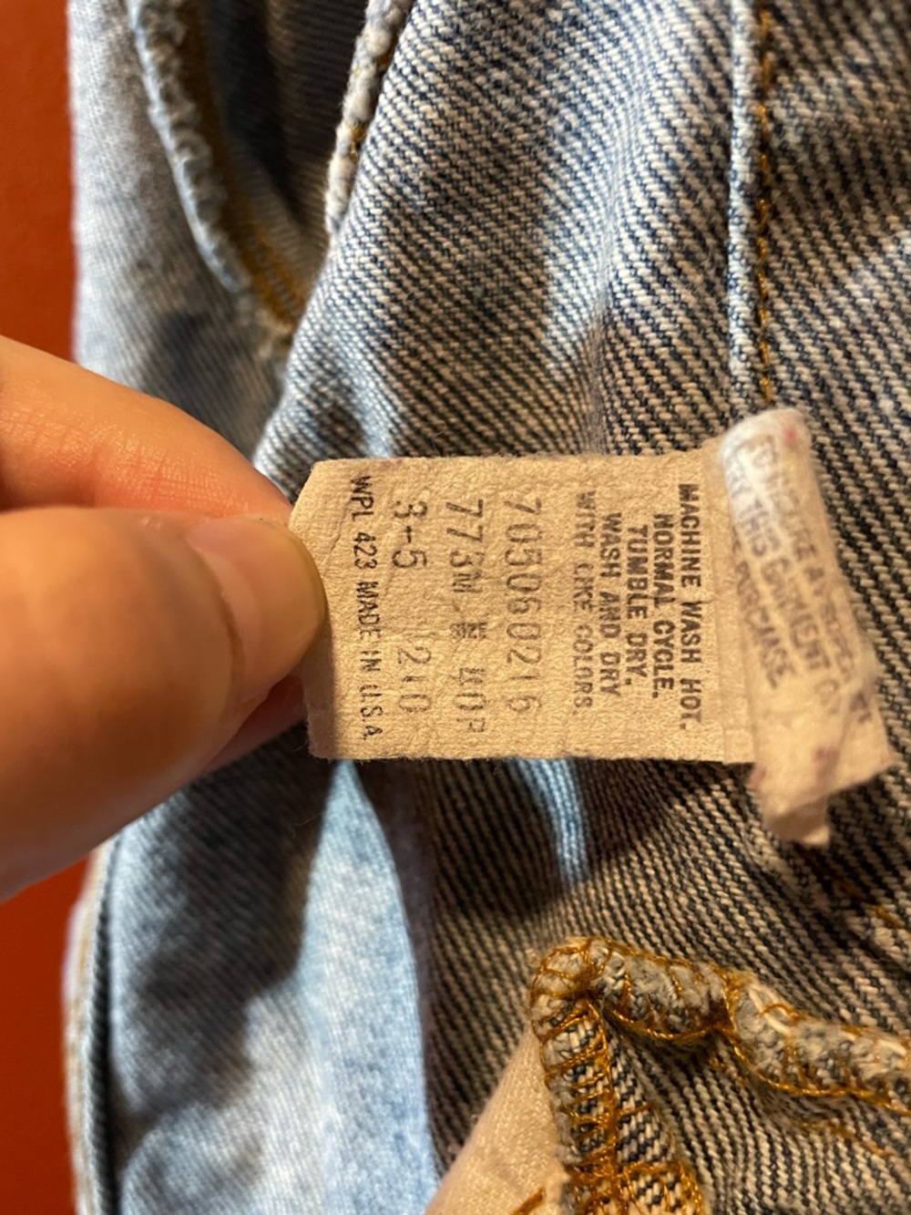 Levi’s Men’s Vintage 80’s 70506- 0216 Type 3 Denim Blue Jean Sunfaded Jacket - Picture 6 of 9